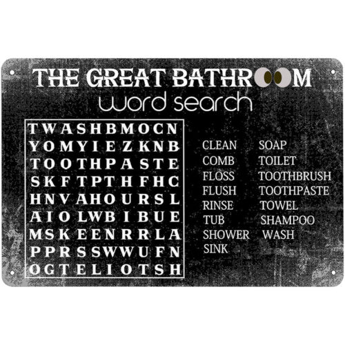 Home Bar Word - ป้ายโลหะตกแต่งผนังห้องน้ำลายคำศัพท์ตลกๆ สำหรับตกแต่งบ้าน ห้องน้ำ คาเฟ่ บาร์