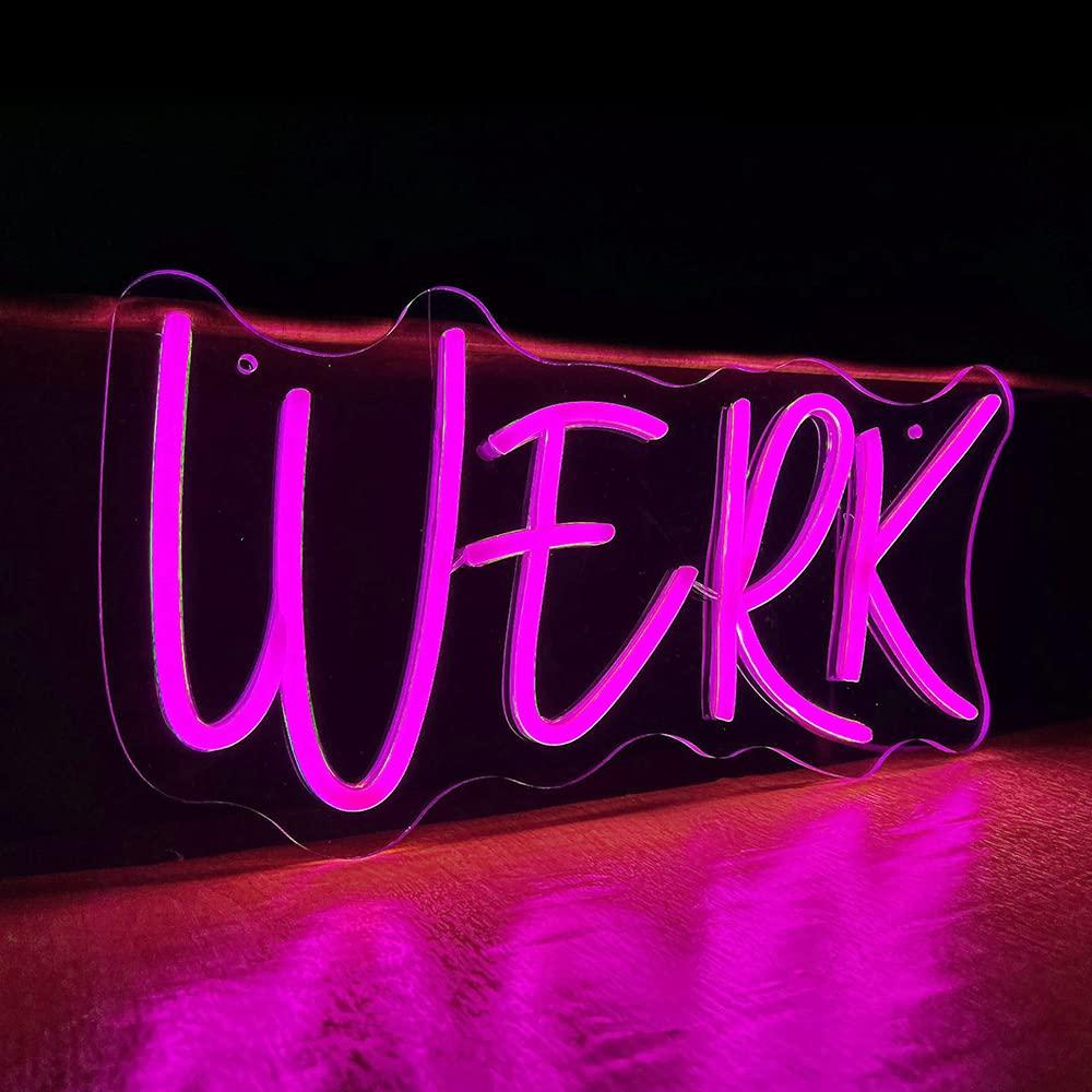 Home Bar Word - ป้ายไฟนีออน Werk ป้ายไฟ LED สำหรับบาร์เบียร์ ผับ