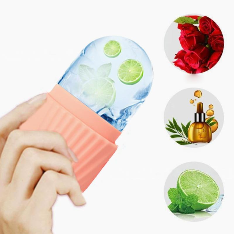 Ice Mold Sphere - เครื่องมือดูแลผิวหน้าและรอบดวงตา ลูกกลิ้งน้ำแข็งซิลิโคน นวดหน้าเย็น ยกกระชับผิว แม่พิมพ์ทำน้ำแข็งทรงกลม