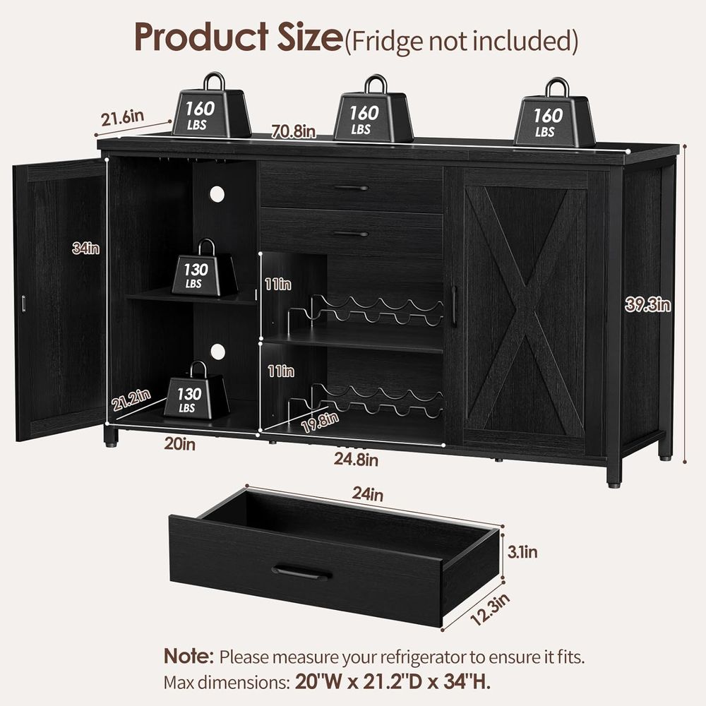 ตู้บาร์โค้กขนาดใหญ่พร้อมช่องเก - Home Bar And Cabinet บทวิจารณ์และราคา