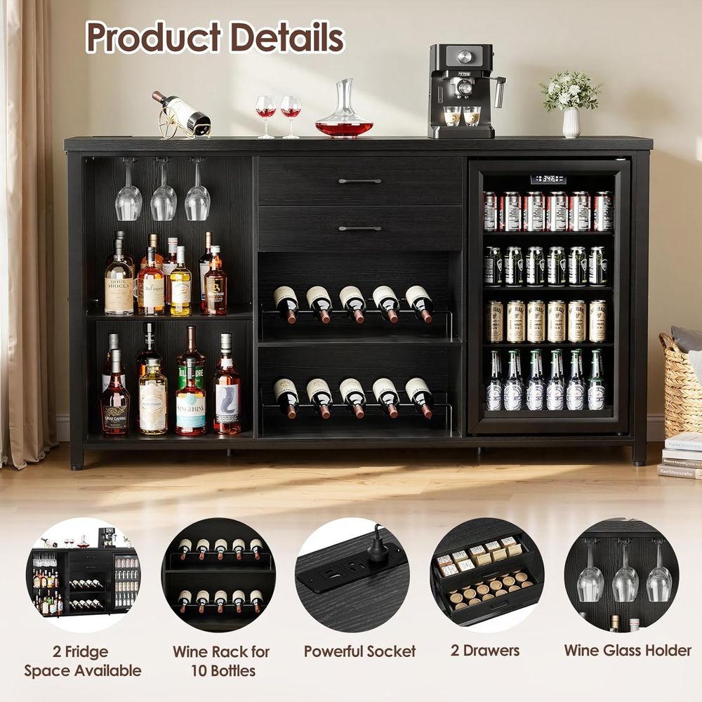 ตู้บาร์โค้กขนาดใหญ่พร้อมช่องเก - Home Bar And Cabinet บทวิจารณ์และราคา