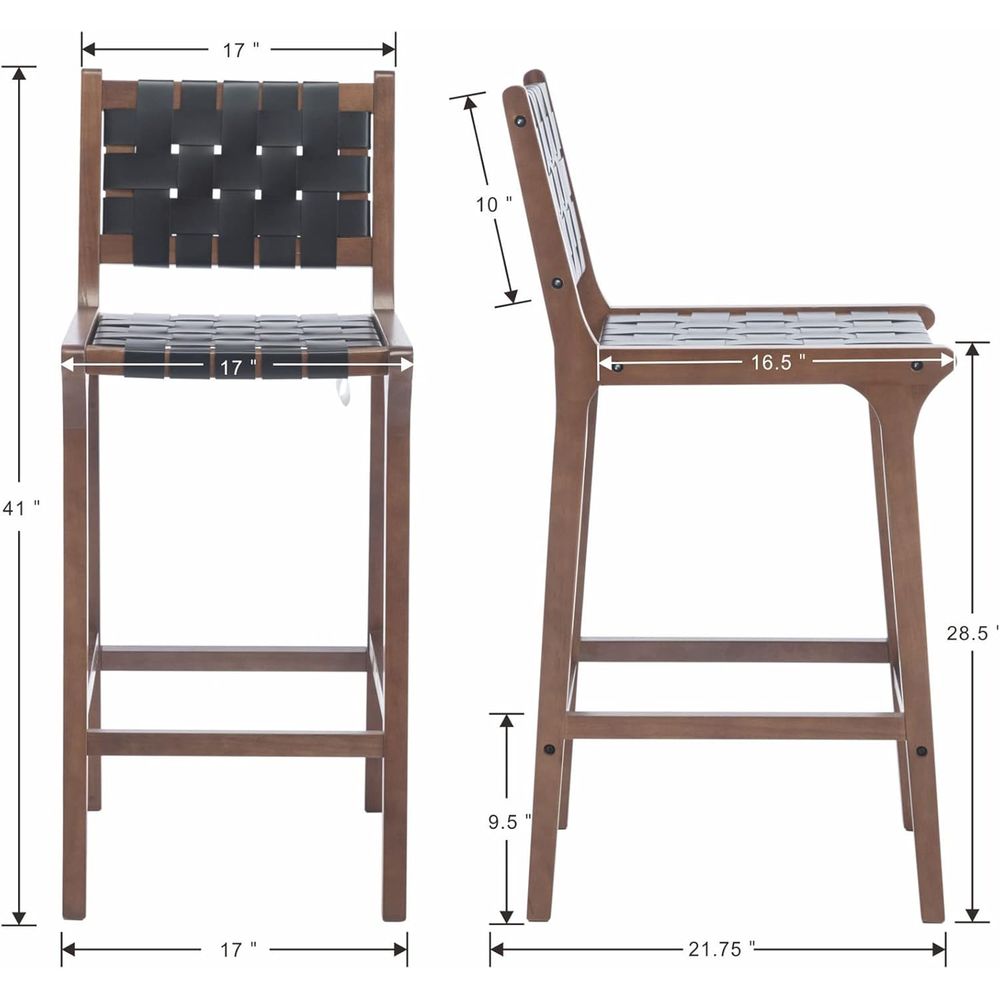 ชุดเก้าอี้บาร์ไม้ 2 ตัว, เบาะน - Home Bar Stools บทวิจารณ์และราคา