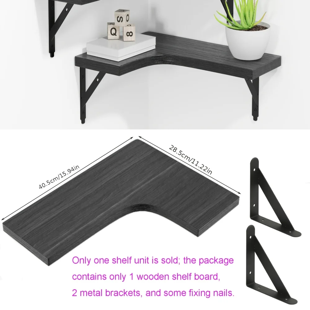ชั้นวางของติดผนังลายไม้ธรรมชาต - Home Bar Shelf บทวิจารณ์และราคา