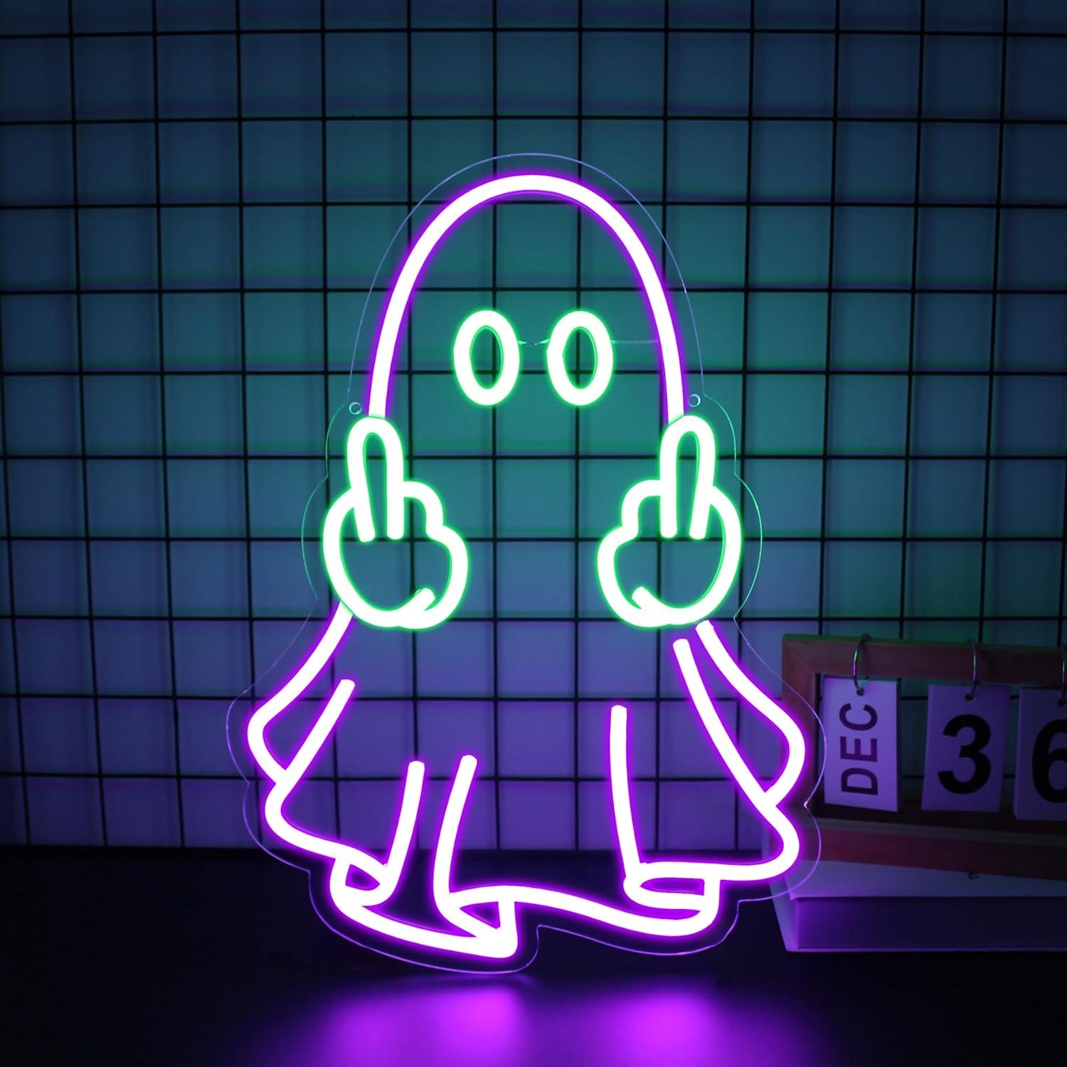 ป้ายไฟนีออนรูปผี ใช้พลังงานจาก - Home Bar Signs บทวิจารณ์และราคา