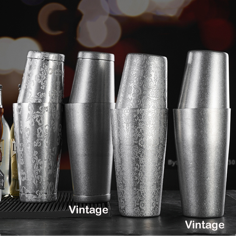 2ชิ้นบอสตันค๊อกเทลปั่นกับแกะสล - Boston Shaker Set บทวิจารณ์และราคา