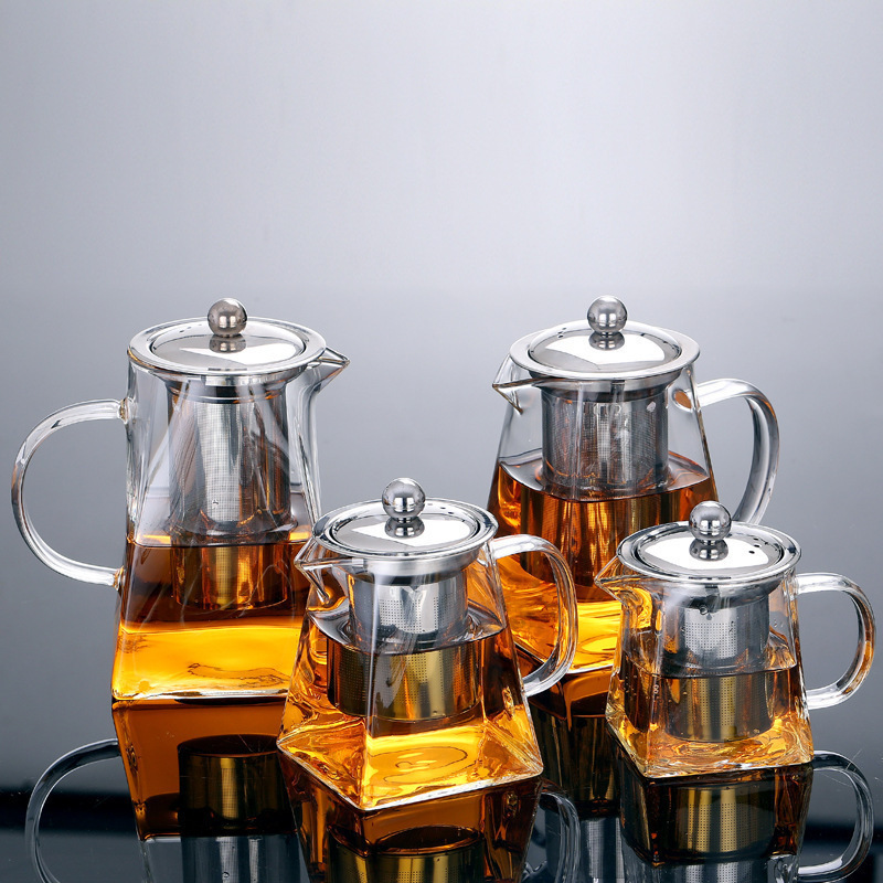 ชุดกาน้ำชาแก้วพร้อมที่กรองชา ก - Home Bar And Kitchen บทวิจารณ์และราคา