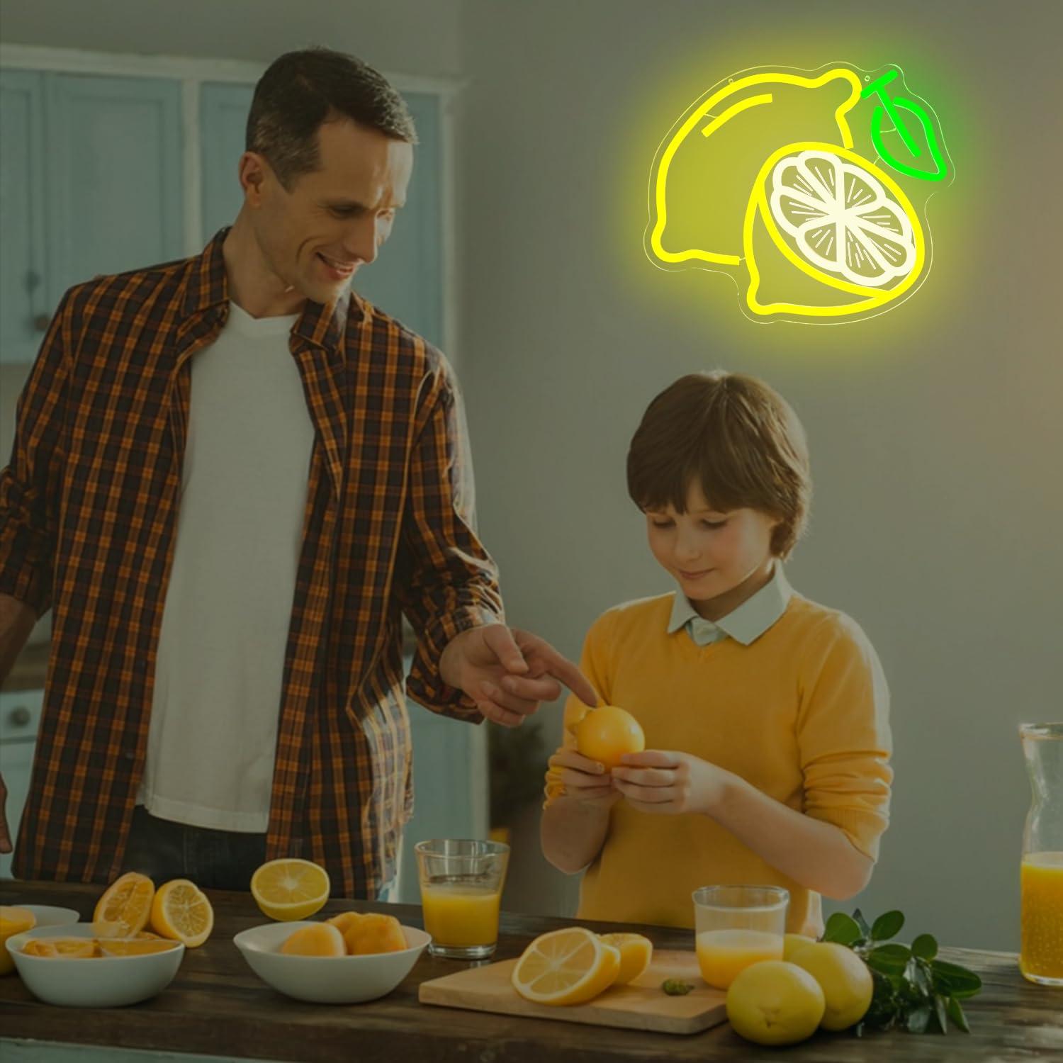 ป้ายไฟนีออนรูปเลมอน ไฟ LED ปรั - Home Bar And Kitchen บทวิจารณ์และราคา