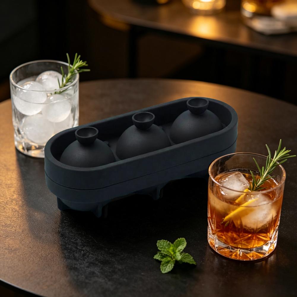 แม่พิมพ์น้ำแข็งซิลิโคนแบบหนา ร - Ice Mold Sphere บทวิจารณ์และราคา