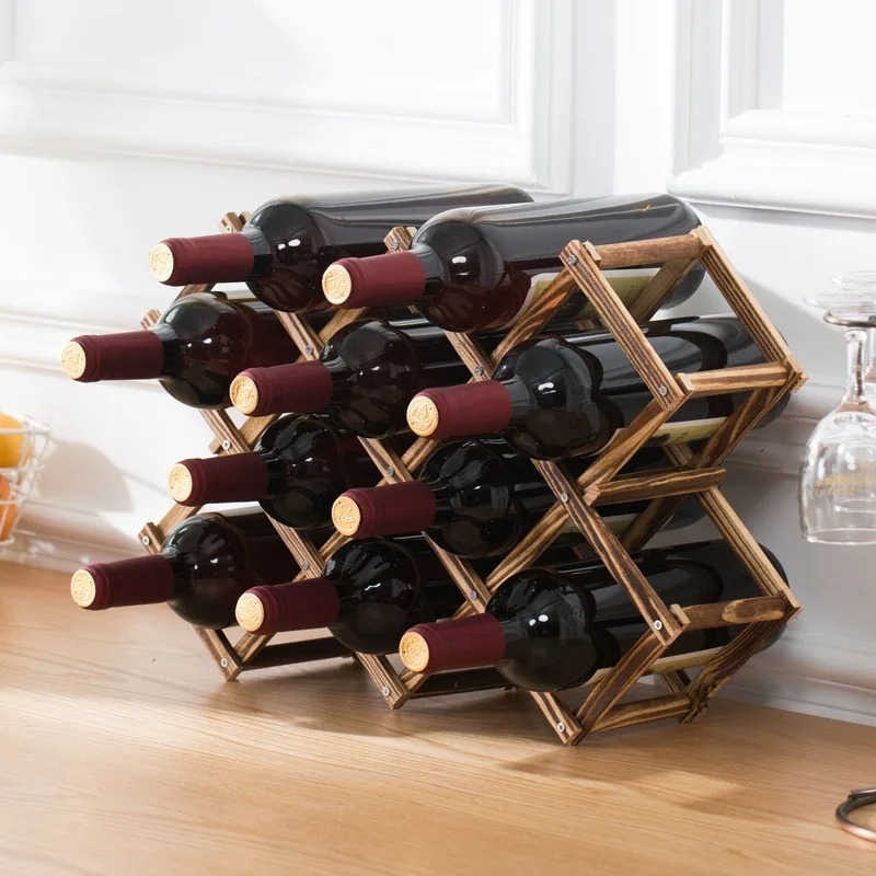 STACKABLE ชั้นวางไวน์ 3, 5, 6, - Home Bar Shelf บทวิจารณ์และราคา
