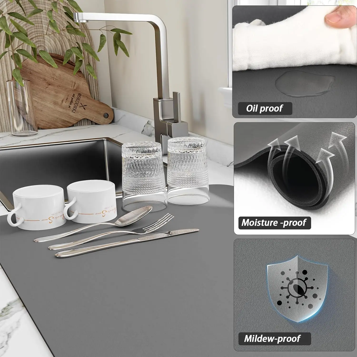 เสื่อผลไม้ เสื่อซับน้ำสำหรับเค - Bar Mat Rubber บทวิจารณ์และราคา